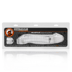 Muscle – Fleshy Soft Inner Ribbed Cocksheath – Clear
