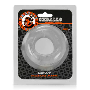 Meat – Bigger Bulge Padded Pumping Cockring – Clear
