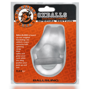 Ballsling – Stretchy Cocksling with Ball-Splitting Strap – Clear Ice