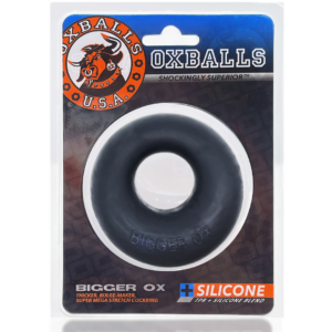 Bigger OX – Thicker Blubbery Cockring – Black Ice