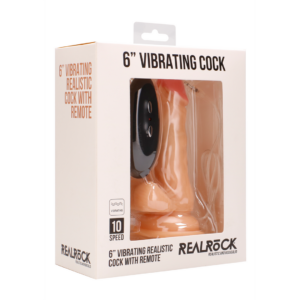 Pene Realista Vibrante con Escroto – 6 / 15 cm