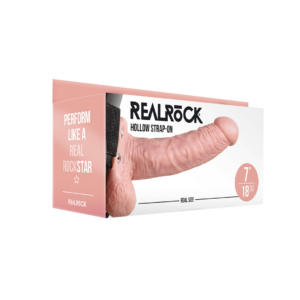 Strap-On Hueco con Bolas – 7 / 18 cm