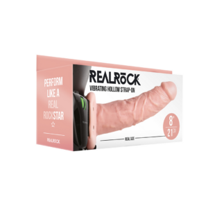 Strap-On Hueco Vibrante sin Bolas – 8 / 20,5 cm