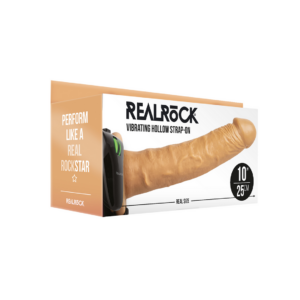Strap-On Vibrante Hueco sin Bolas – 10 / 24,5 cm