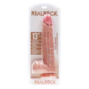 Extra Large Straight with Balls 13 / 33 cm – Flesh