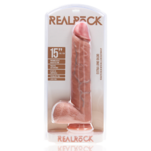 Extra Large Straight with Balls 15 / 38 cm – Flesh