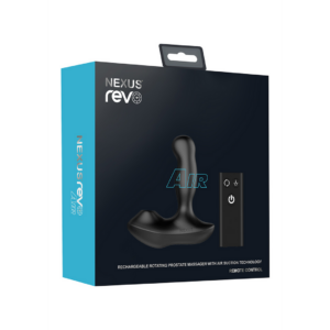 Revo Air – Masajeador de Próstata Rotativo con Succión y Control Remoto