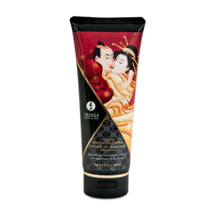 Kissable Massage Cream – Sparkling Strawberry Wine – 7 floz / 200 ml