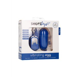 Huevo Vibrador con 10 Velocidades y Control Remoto – L – Azul