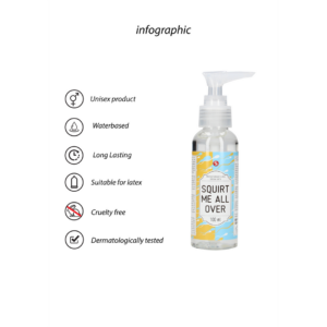 Squirt Me All Over – Lubricante a base de agua – 3 fl oz / 100 ml
