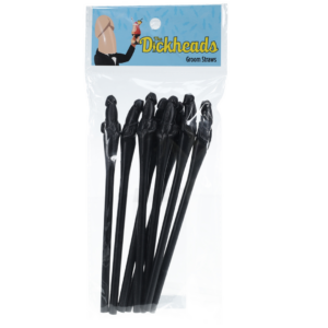 Groom Straws – Black