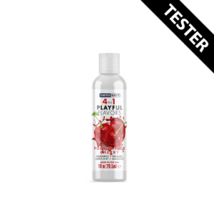 Lubricante 4 en 1 con sabor a Cereza Salvaje Poppin – 1 fl oz / 30 ml – TESTER