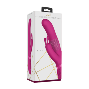 Izara – Vibrador Conejito con Bolas Rotativas – Rosa
