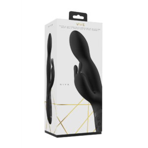 Niva – Vibrador Conejo Rotatorio – Negro