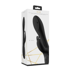 Mira – Vibrador de Conejito G-spot Giratorio – Negro