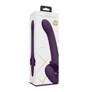 Satu – Pulse-Wave y Vibrante Strapless Strapon – Púrpura