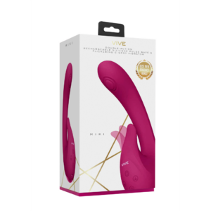 Miki – Vibrador de Punto G con Onda de Pulso y Parpadeo – Rosa