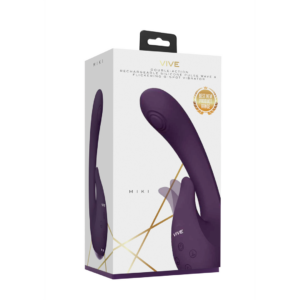 Miki – Vibrador de Punto G con Onda de Pulso y Parpadeo – Púrpura