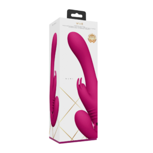 Suki – Vibrador Strapless Strap-on Conejo – Rosa
