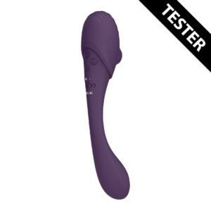 Mirai – Vibrador Doblable de Onda Pulsante y Onda de Aire de Doble Punta – Tester