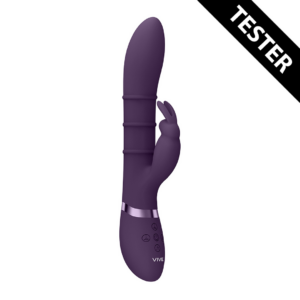 Sora – Anillos Estimulantes Up  Down, Conejito Vibrador de Punto G – Púrpura – Tester