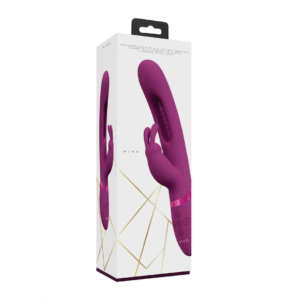 Mika – Triple Motor – Vibrating Rabbit with Innovative G-Spot Flapping Stimulator – Pink