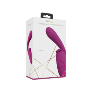 Gen – Triple Motor G-Spot Vibrator with Pulse Wave and Vibrating Bristles – Pink