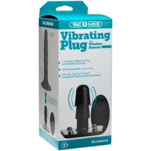 Plug Vibratorio con Control Remoto Inalámbrico