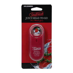 Juicy Head – Spray para la boca seca para llevar – Fresa – 0.3 fl oz / 9 ml