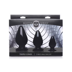 Conos Triples – Set de Tapones Anales – 3 Piezas
