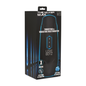 The Milker Max – 14X Thrusting and Vibrating Masturbator – Black