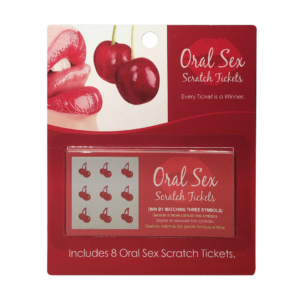 Boleto de raspa para sexo oral