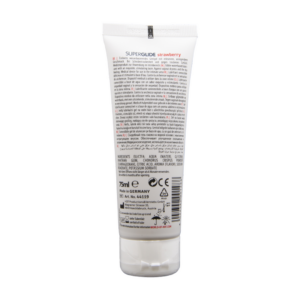 Superglide – Lubricante Comestible a Base de Agua – Fresa – 3 fl oz / 75 ml