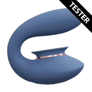 Twitch 3 – Rechargeable Vibrator and Suction – Blue/Grey – Tester