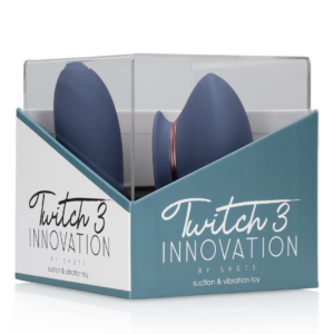 Twitch 3 – Rechargeable Vibrator and Suction – Blue/Grey