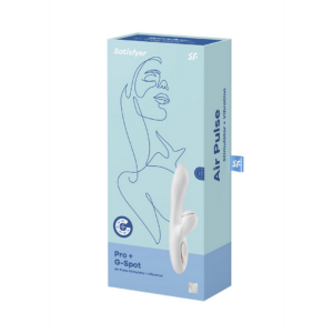Pro Plus – G-Spot Air Pulse Stimulator and Vibration – White/Rose Gold