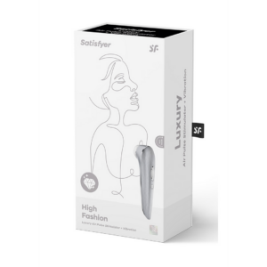High Fashion – Air Pulse Stimulator and Vibration – Silver