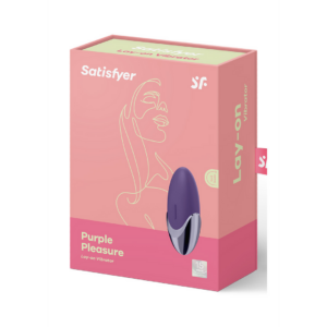 Purple Pleasure – Lay-on Vibrator – Violet/Brass