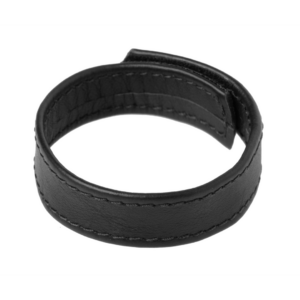 Anillo para el pene de cuero con Velcro
