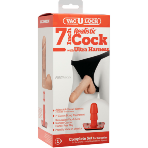 Dildo Realista con Ultra Harness – 7 / 18 cm – Vainilla