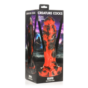 Grim Reaper – Dildo de silicona – Rojo/Negro