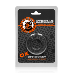 Sprocket – No-Roll Comfort Cockring – Clear
