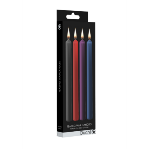 Velas de Cera Teaser – 4 Piezas – Grandes – Multicolor