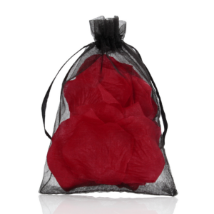 Rose Petals in Organza Bag – Wine Red