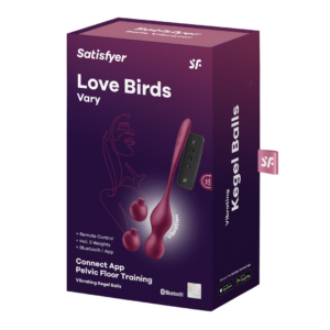 Love Birds Vary – Connect App Pelvic Floor Training – Wine Red