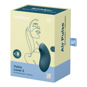 Vulva Lover 2 – Double Air Pulse Vibrator – Blue