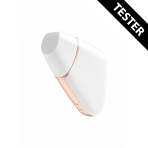 Love Triangle Air Pulse Stimulator and Vibration – White – Tester