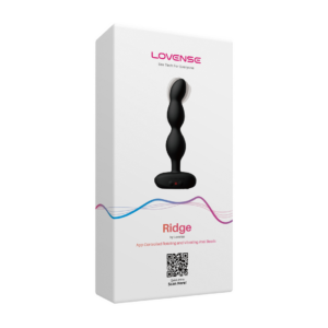 Ridge – App-controlled Vibrating and Rotating Anal Beads – Black