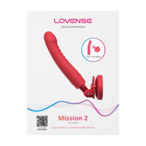 Mission 2 – Vibrating Suction Cup Dildo with Touch-Sense – Red