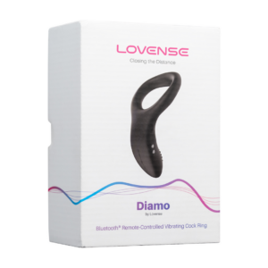 Diamo – App-controlled Vibrating Cockring – Black